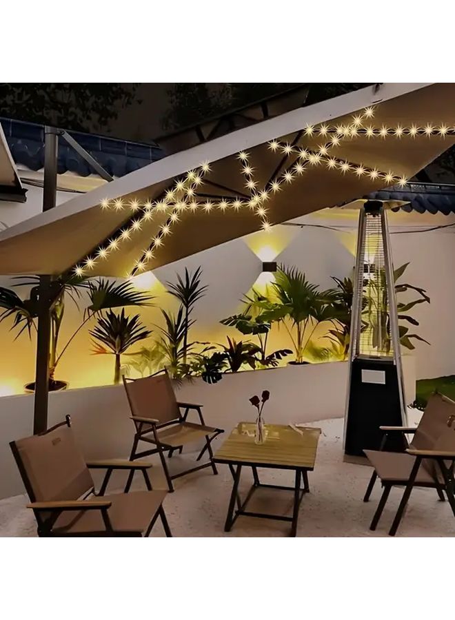Outdoor Decor Light 104 LED Battery Powered String Lights For Wedding Party Garden - Image 1